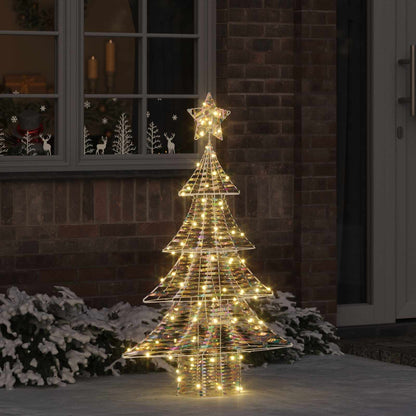 Julgran 120 LED-lampor Varmvit 120,5 cm PET