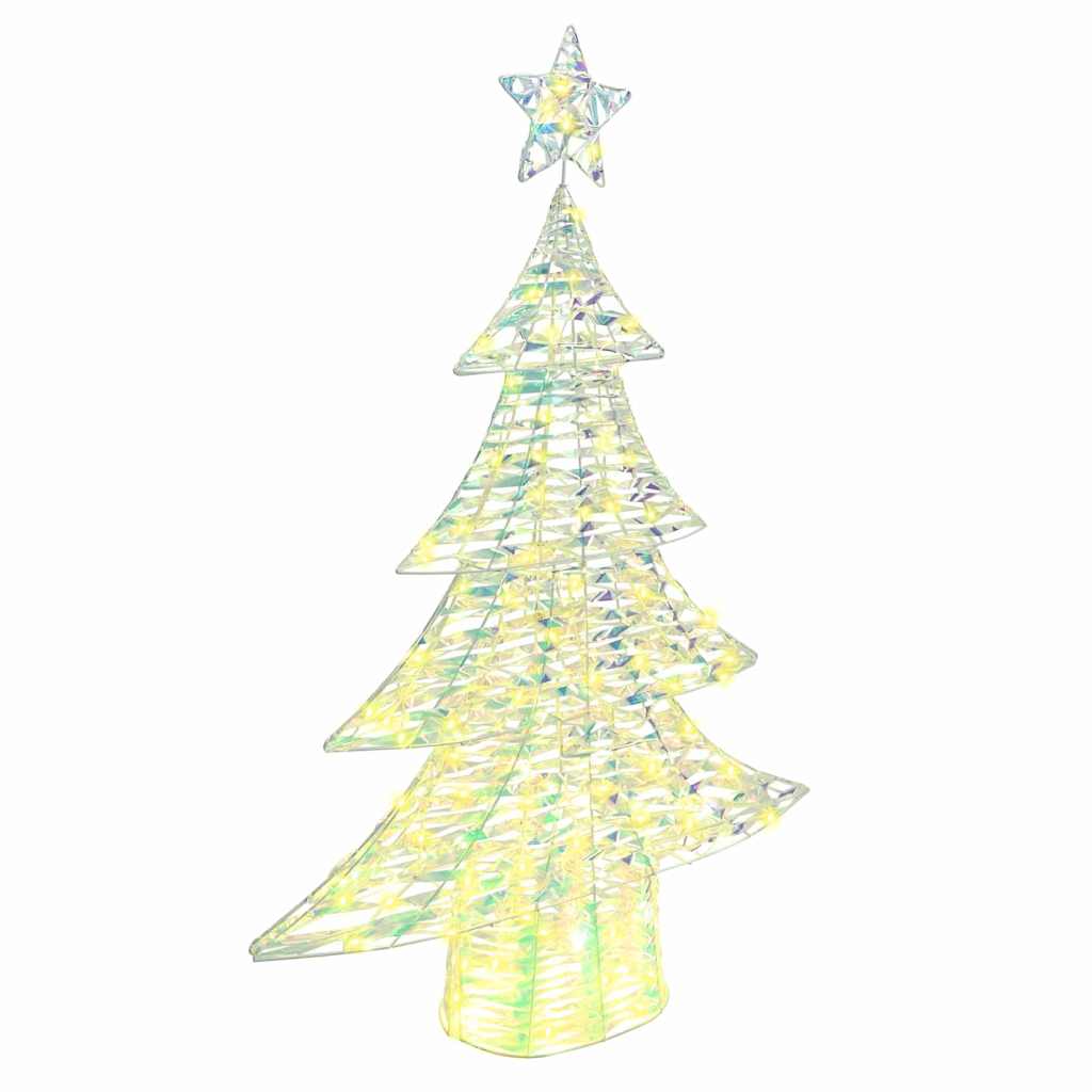 Julgran 120 LED-lampor Varmvit 120,5 cm PET