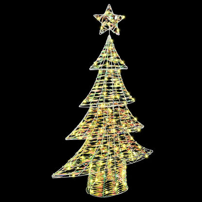 Julgran 120 LED-lampor Varmvit 120,5 cm PET