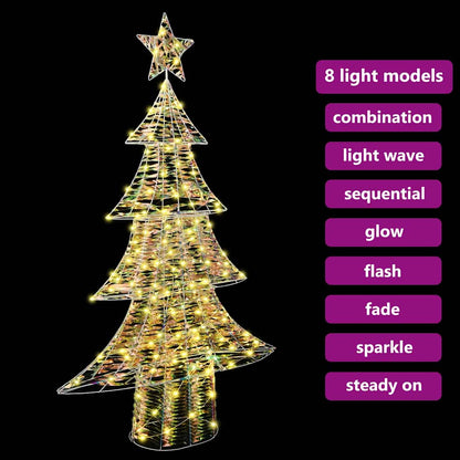 Julgran 160 LED-lampor Varmvit 150 cm PET