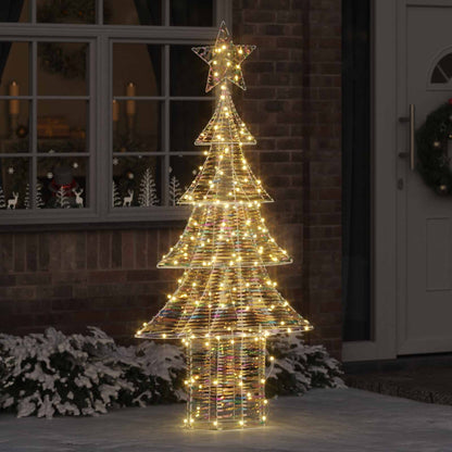 Julgran 240 LED-lampor Varmvit 181 cm PET
