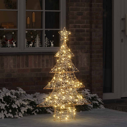 Julgran 120 LED-lampor Varmvit 120,5 cm PET