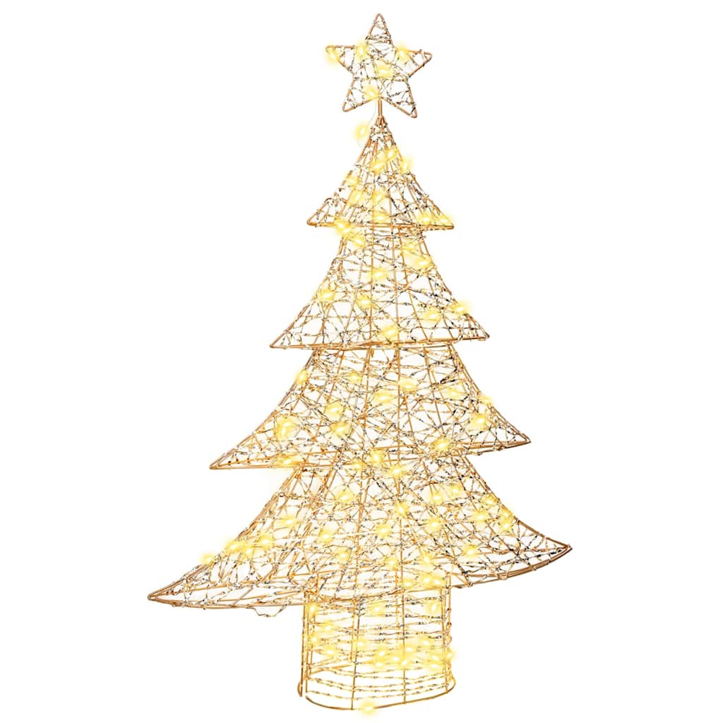 Julgran 120 LED-lampor Varmvit 120,5 cm PET