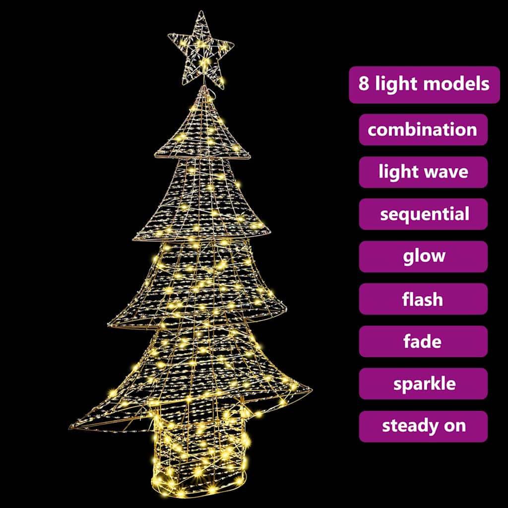 Julgran 160 LED-lampor Varmvit 151 cm PET