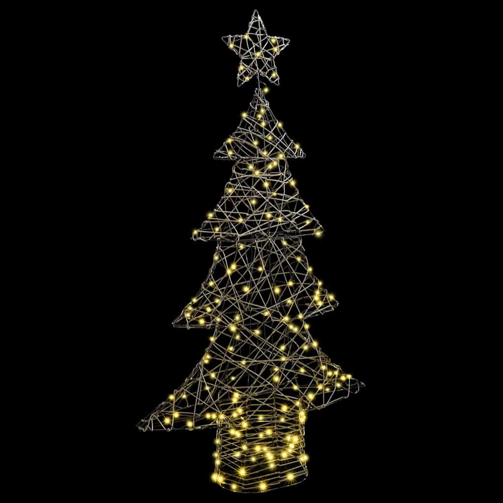 Julgran 160 LED-lampor Varmvit 150 cm Rotting