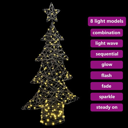 Julgran 160 LED-lampor Varmvit 150 cm Rotting