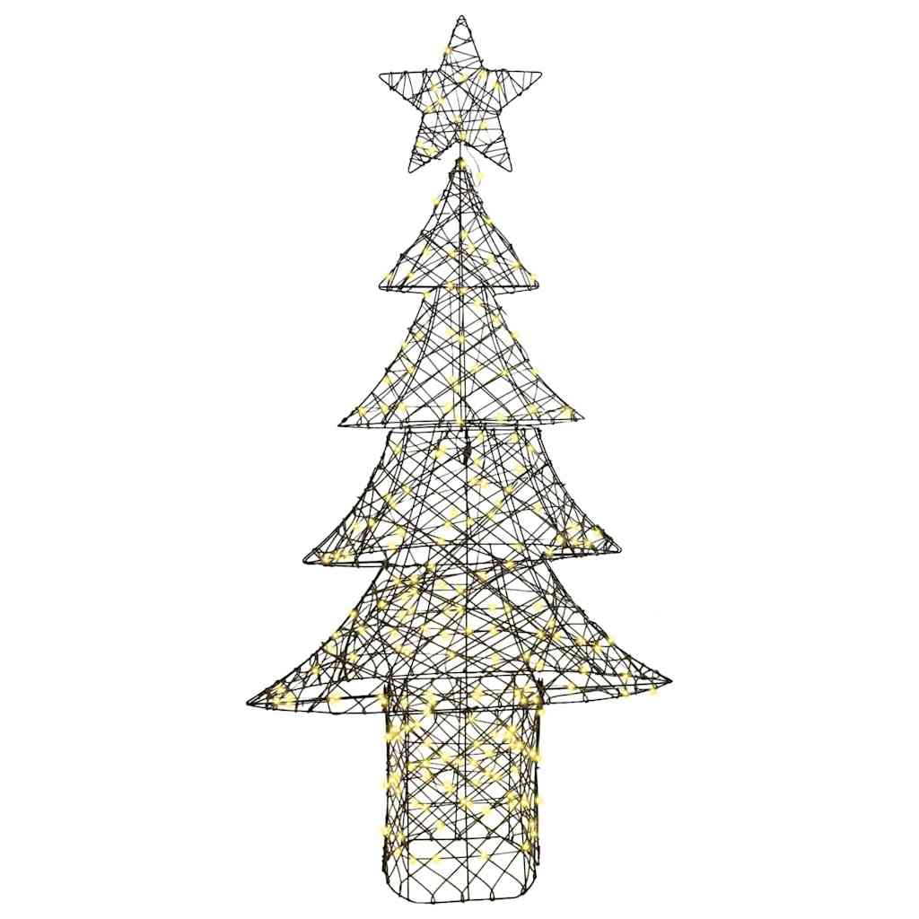 Julgran 240 LED-lampor Varmvit 180 cm Rotting