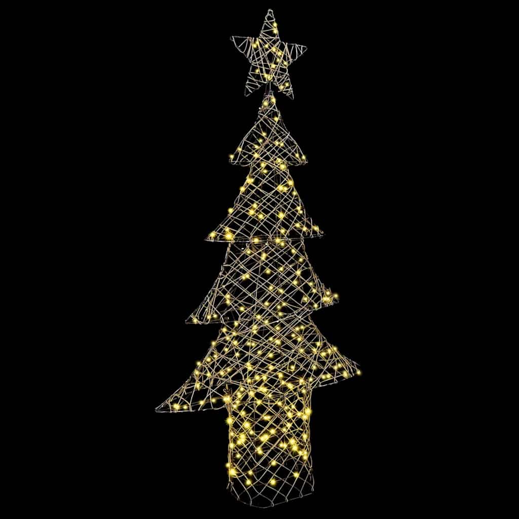 Julgran 240 LED-lampor Varmvit 180 cm Rotting
