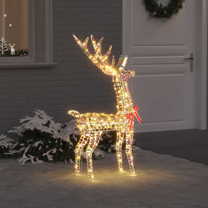 3D Ren 140 LED-lampor Varmvit 128 cm PET