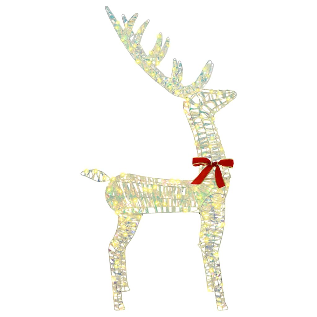 3D Ren 140 LED-lampor Varmvit 128 cm PET