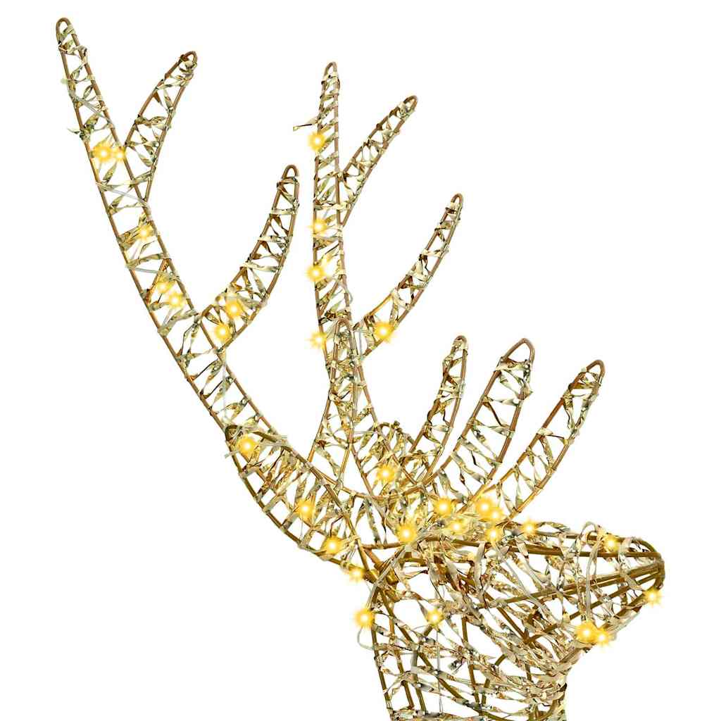 3D Ren 140 LED-lampor Varmvit 128 cm PET