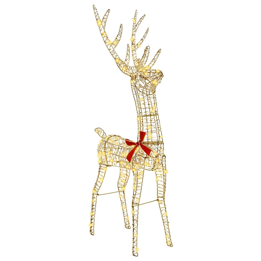 3D Ren 140 LED-lampor Varmvit 128 cm PET