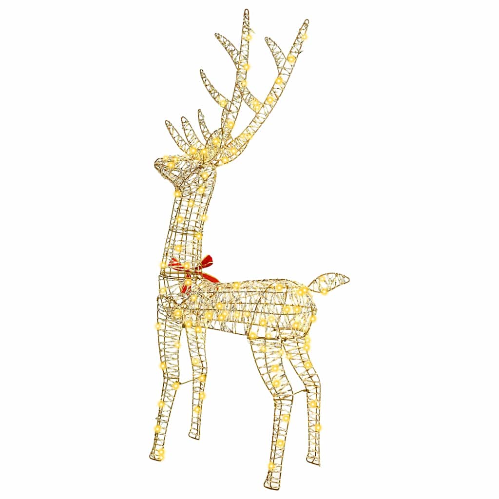 3D Ren 140 LED-lampor Varmvit 128 cm PET