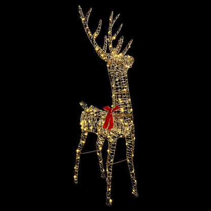 3D Ren 140 LED-lampor Varmvit 128 cm PET