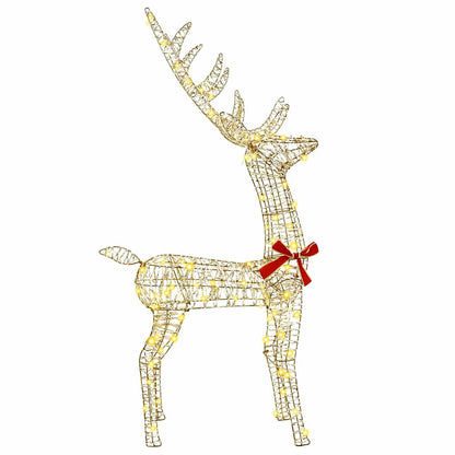 3D Ren 140 LED-lampor Varmvit 128 cm PET