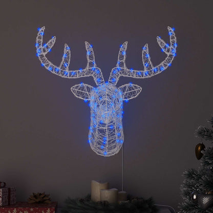 Renhuvud 140 LED-lampor Blå 68 x 36,5 x 62,5 cm Akryl