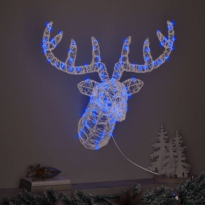 Renhuvud 140 LED-lampor Blå 68 x 36,5 x 62,5 cm Akryl