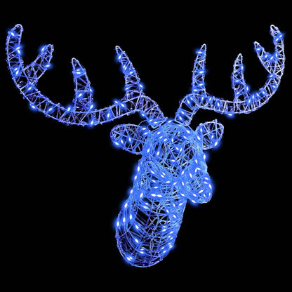 Renhuvud 140 LED-lampor Blå 68 x 36,5 x 62,5 cm Akryl