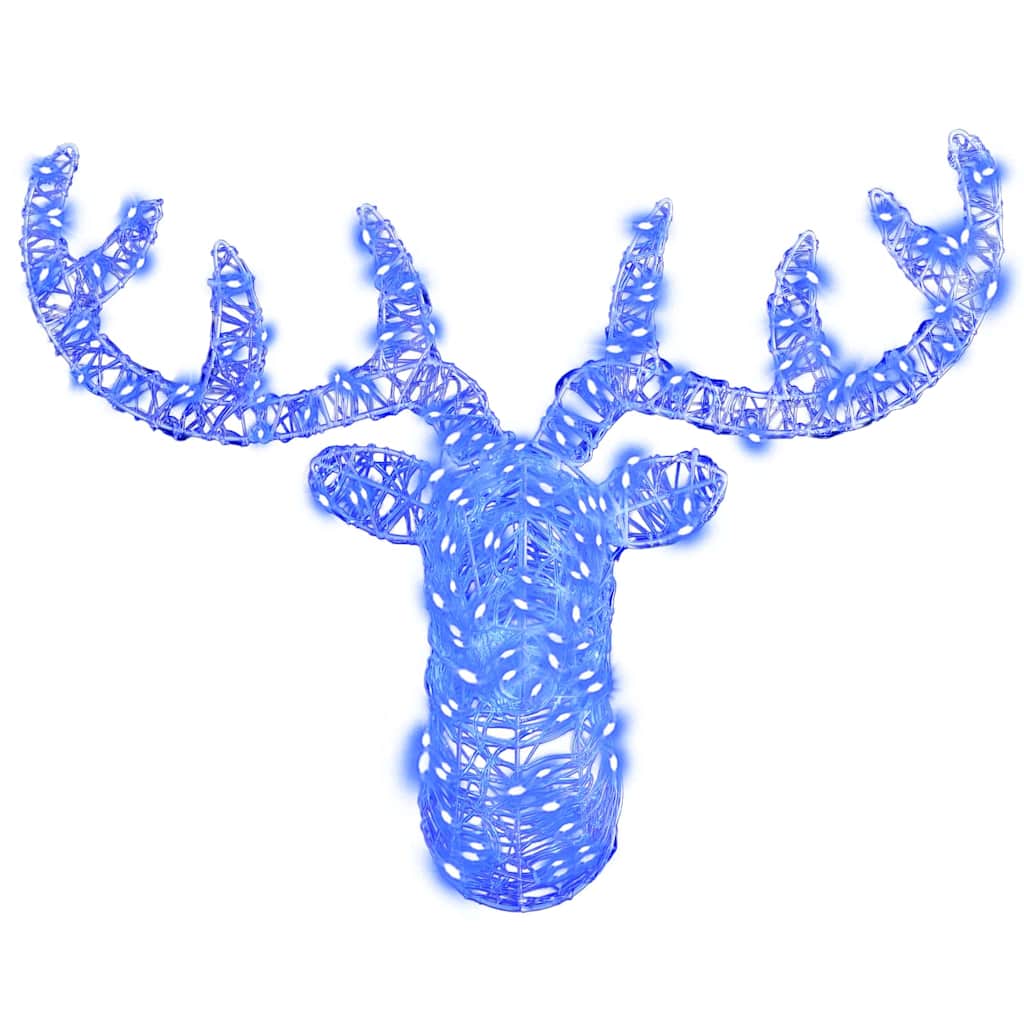 Renhuvud 140 LED-lampor Blå 68 x 36,5 x 62,5 cm Akryl