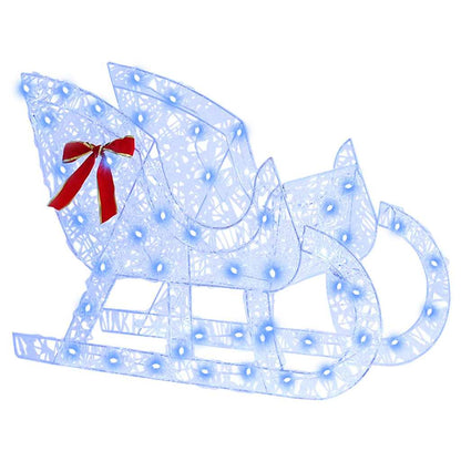 Ren Pull Släde Blå 70 x 24 x 128 cm Akryl 200 LED-lampor