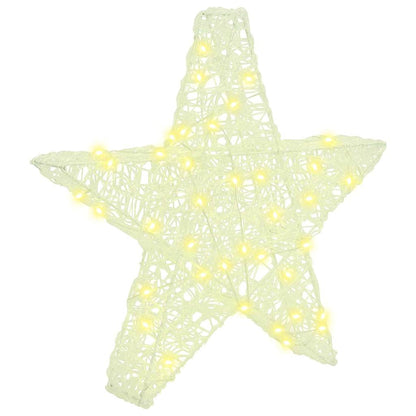 3D Stjärna 50 LED-lampor Varmvit 55 x 53.5 x 10 cm Akryl