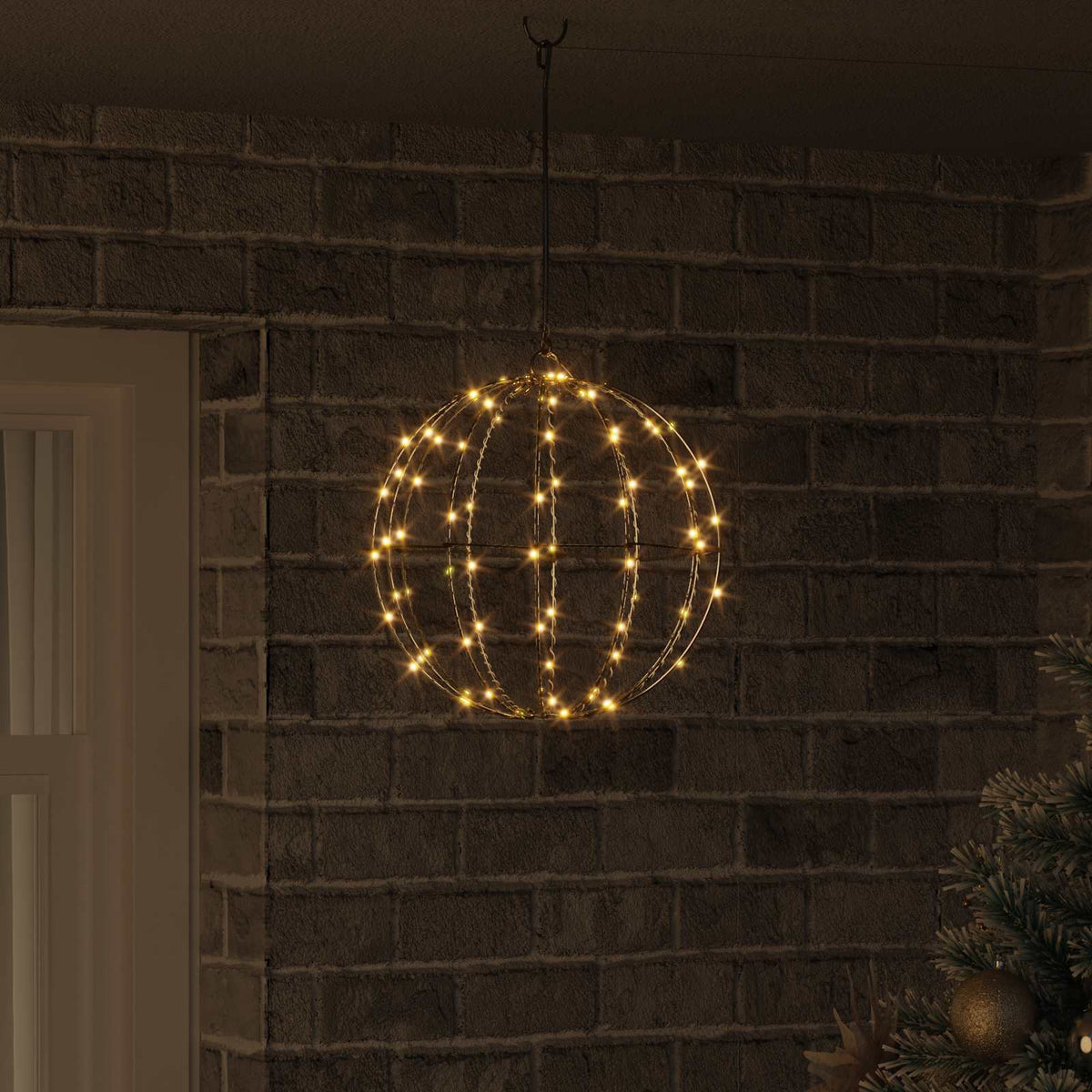 Ball Varmvit 30 x 30 x 32 cm Metall 96 LED-lampor