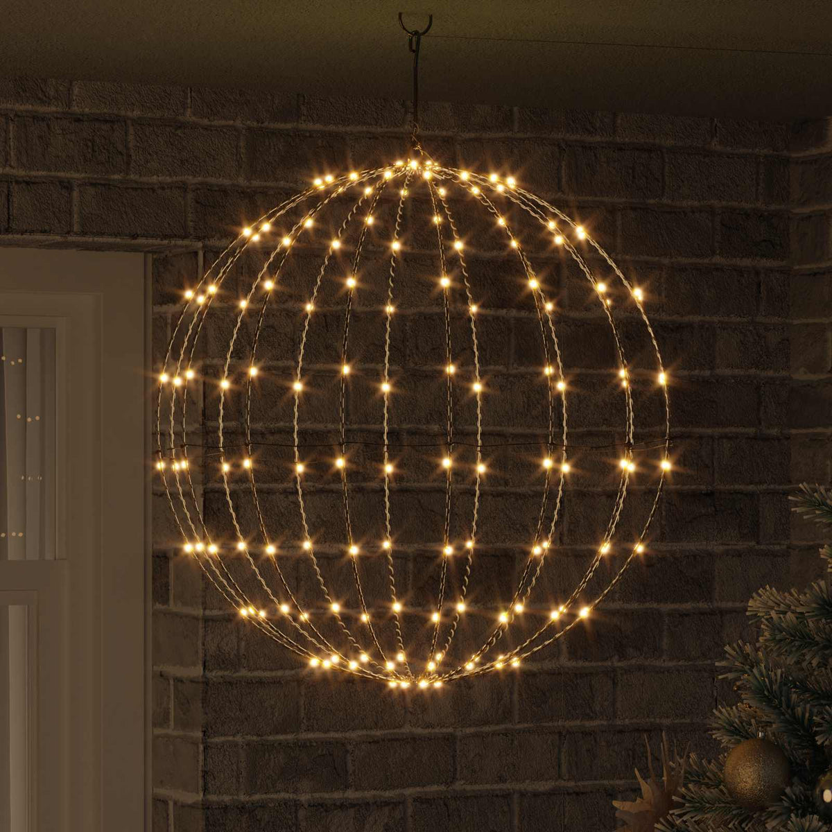 Ball Varmvit 60 x 60 x 62 cm Metall 192 LED-lampor