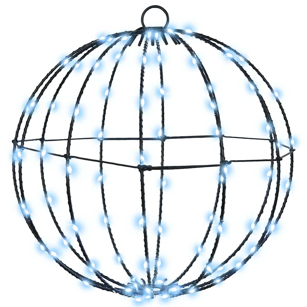 Ball Kallvit 30 x 30 x 32 cm Metall 96 LED-lampor