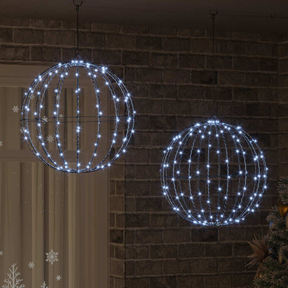 Ball 2 st Kallvit 50 x 50 x 52 cm Metall 320 LED-lampor