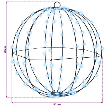 Ball 2 st Kallvit 50 x 50 x 52 cm Metall 320 LED-lampor