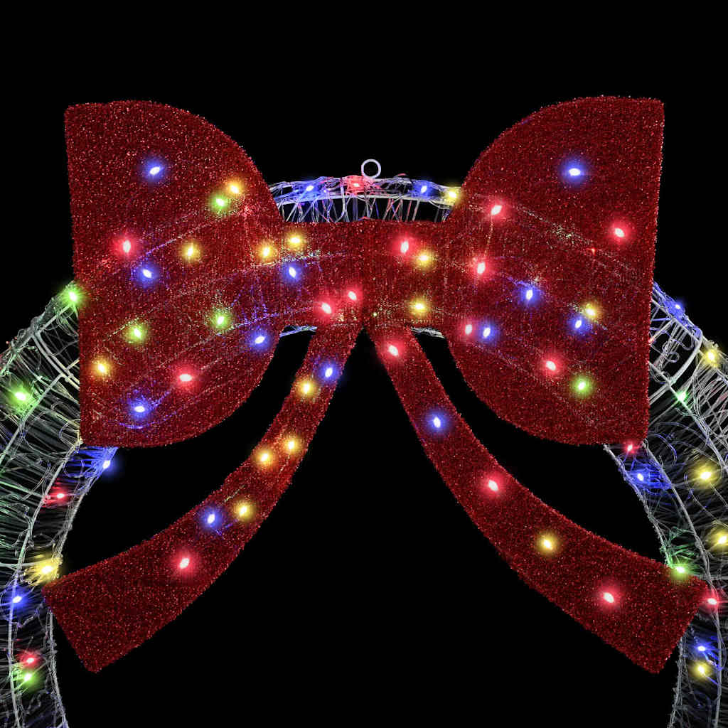 Krans 80 LED-lampor Flerfärgsdesign 92 x 92 x 9,5 cm Akryl