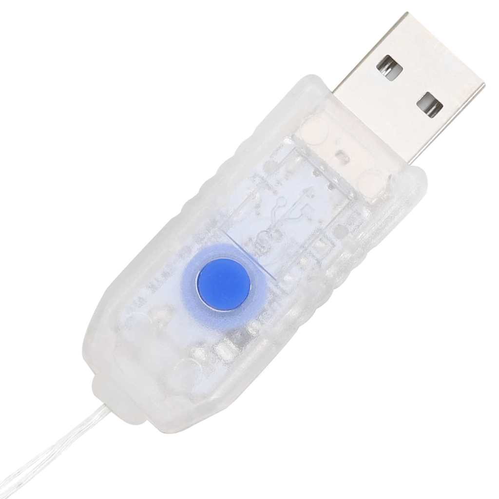 Krans Varmvit 75 x 75 x 8 cm PET 60 LED-lampor