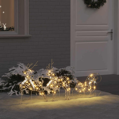 LED Renar 3 st 60 LED-lampor Varmvit 44,5 x 18 x 66 cm PET