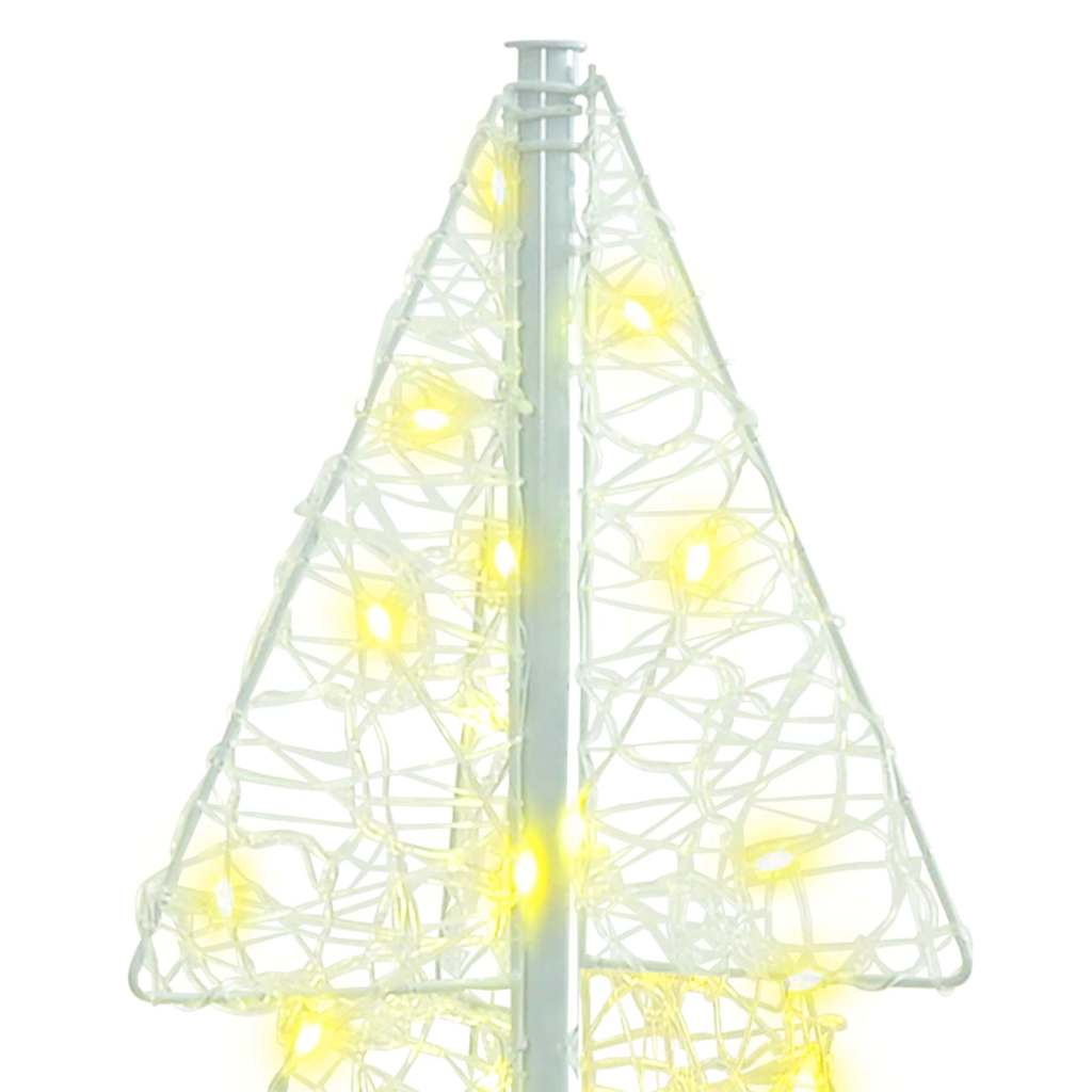 Julgran 100 LED-lampor Varmvit 120 cm Akryl
