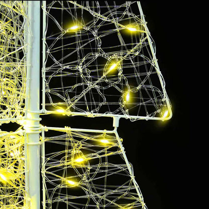 Julgran i Akryl med 100 LED-lampor Varmvit 120 cm