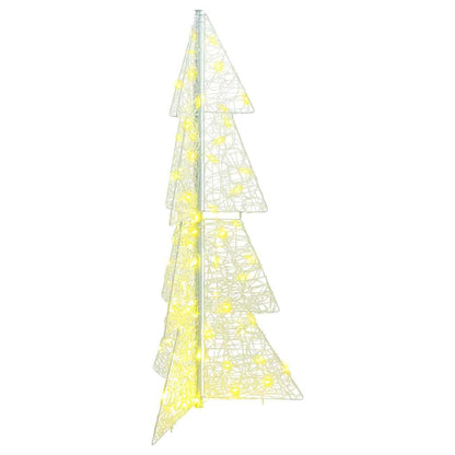 Julgran 100 LED-lampor Varmvit 120 cm Akryl