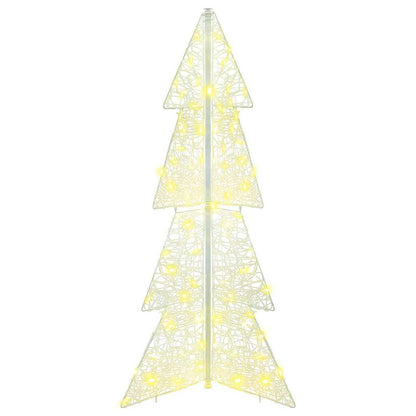Julgran 100 LED-lampor Varmvit 120 cm Akryl