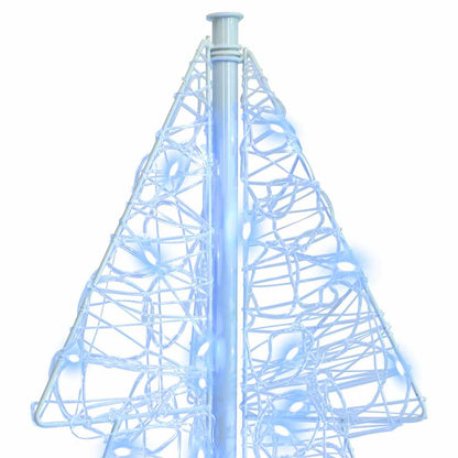 Julgran i Akryl med 100 LED-lampor Kall-Vit 120 cm