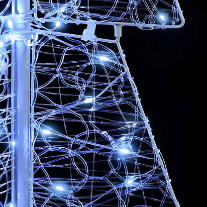 Julgran i Akryl med 100 LED-lampor Kall-Vit 120 cm