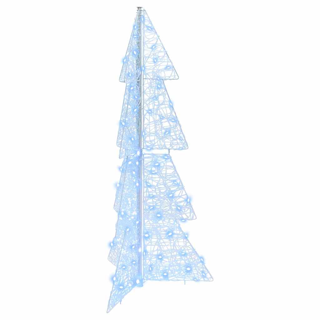 Julgran 100 LED-lampor Kall Vit 120 cm Akryl