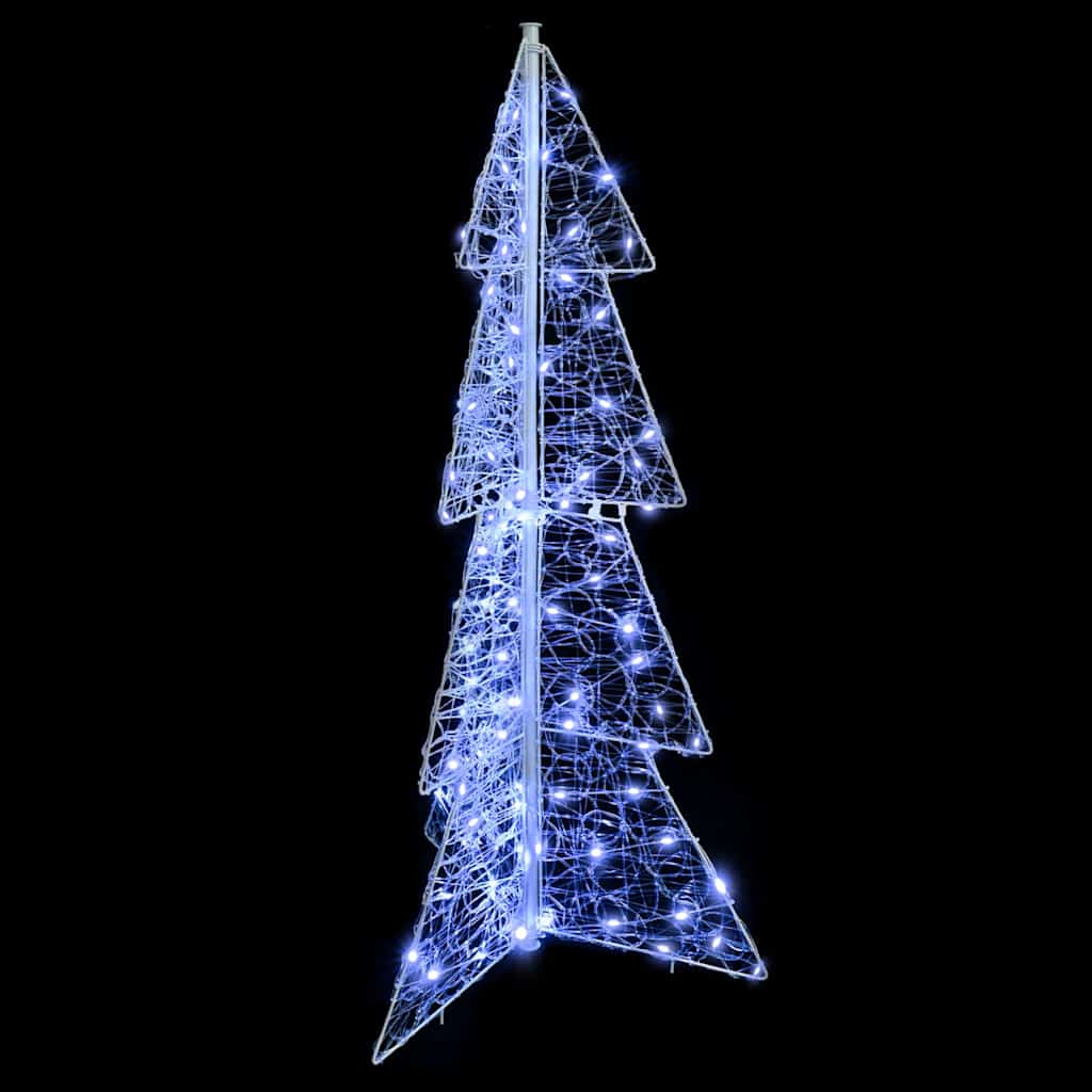 Julgran 100 LED-lampor Kall Vit 120 cm Akryl