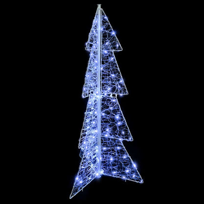 Julgran 100 LED-lampor Kall Vit 120 cm Akryl