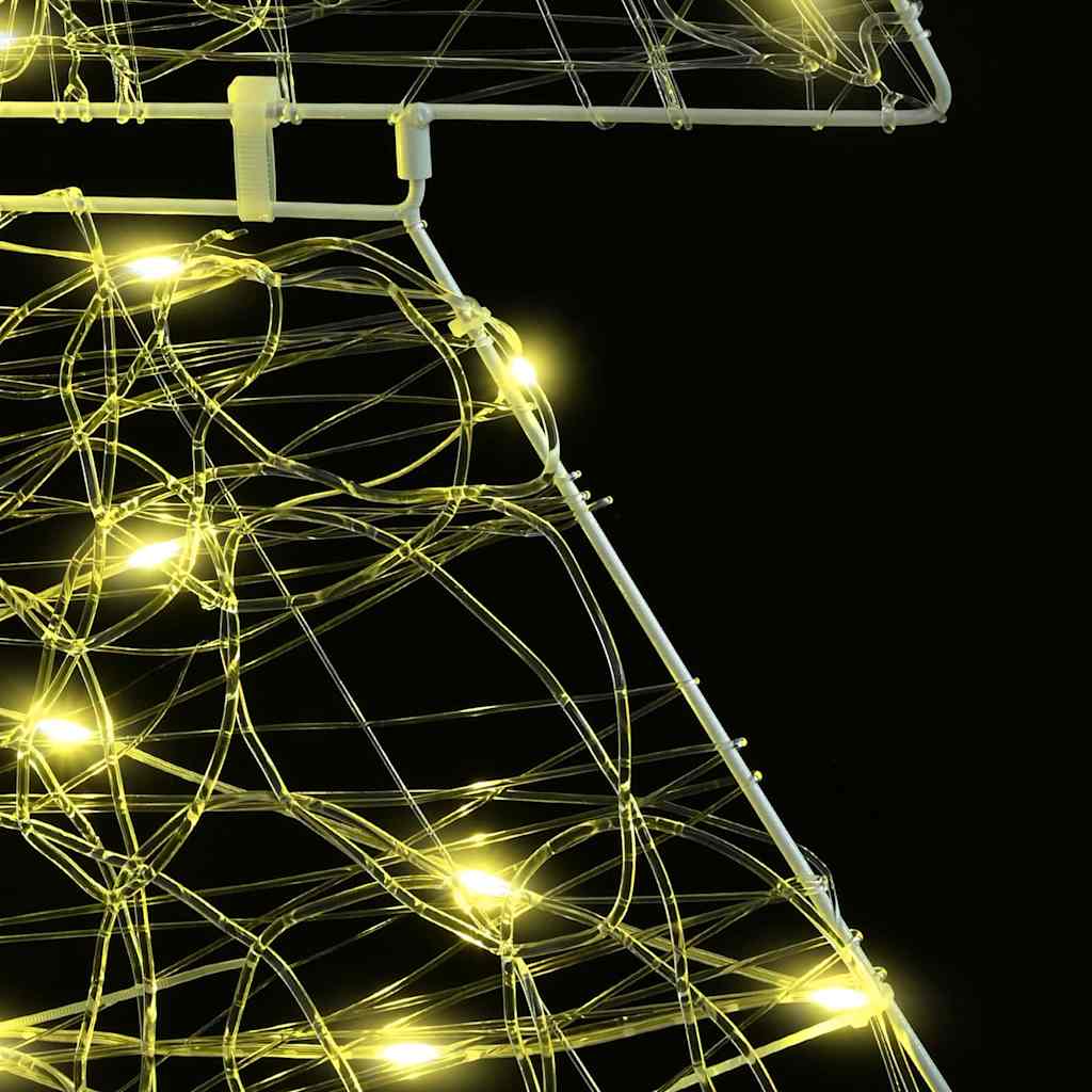 Julgran i Akryl med 160 LED-lampor Varmvit 150 cm