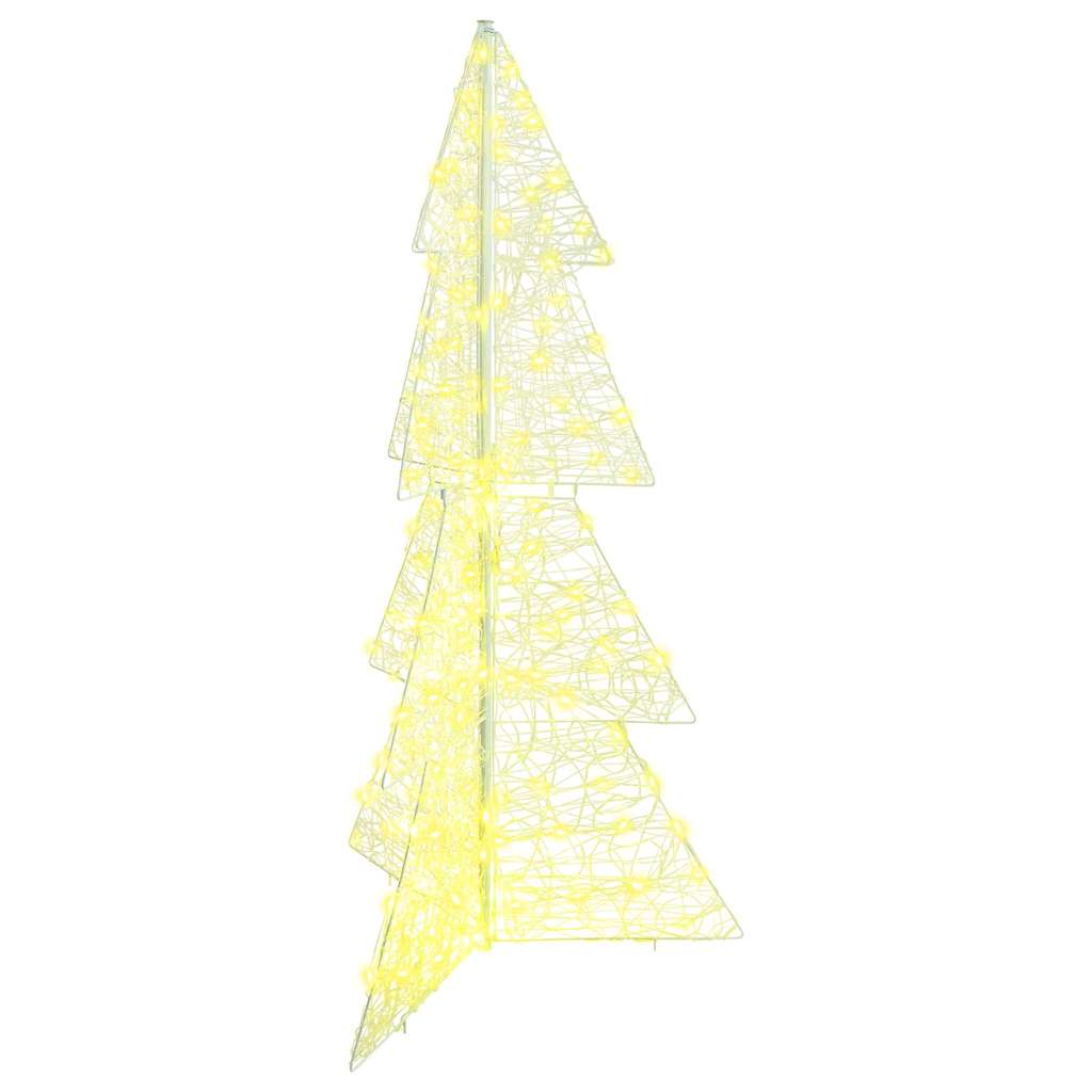 Julgran 160 LED-lampor Varmvit 150 cm Akryl