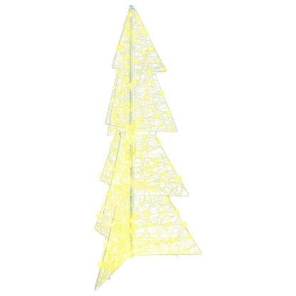 Julgran 160 LED-lampor Varmvit 150 cm Akryl