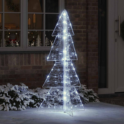 Julgran 160 LED-lampor Kall Vit 150 cm Akryl