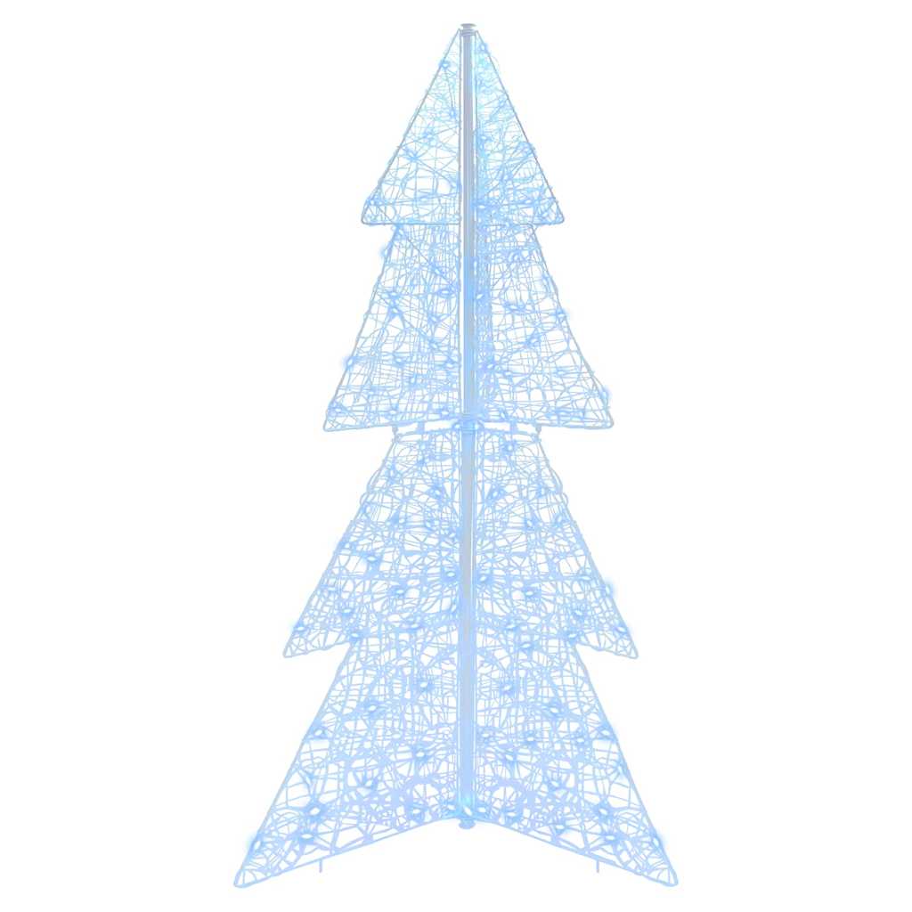 Julgran 160 LED-lampor Kall Vit 150 cm Akryl