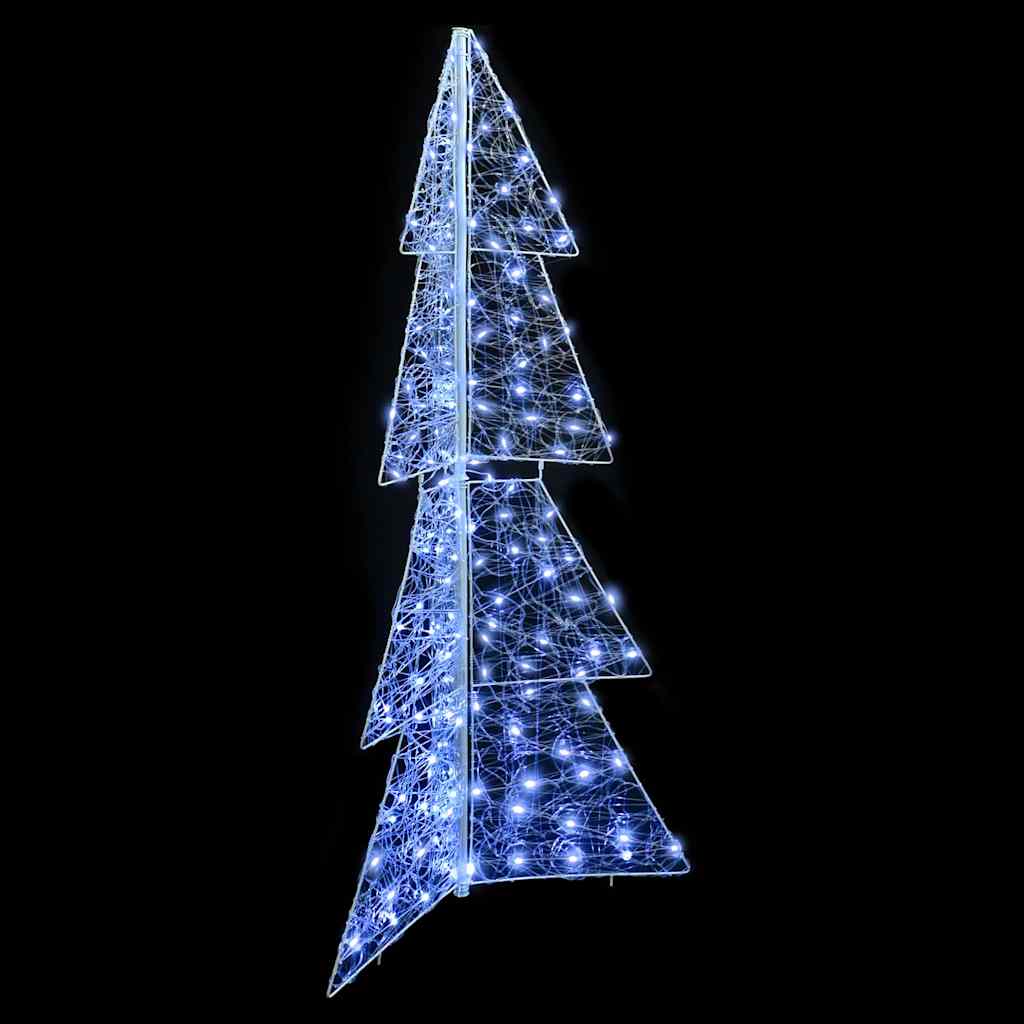 Julgran 160 LED-lampor Kall Vit 150 cm Akryl
