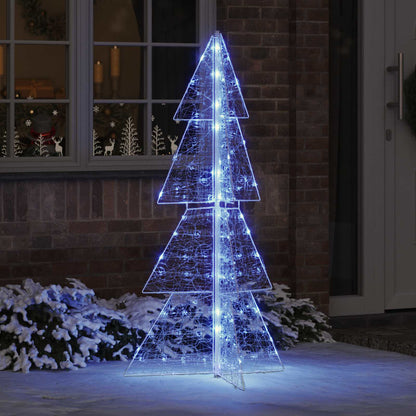 Julgran 160 LED-lampor Blå 150 cm Akryl