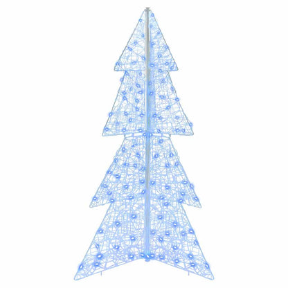 Julgran 160 LED-lampor Blå 150 cm Akryl